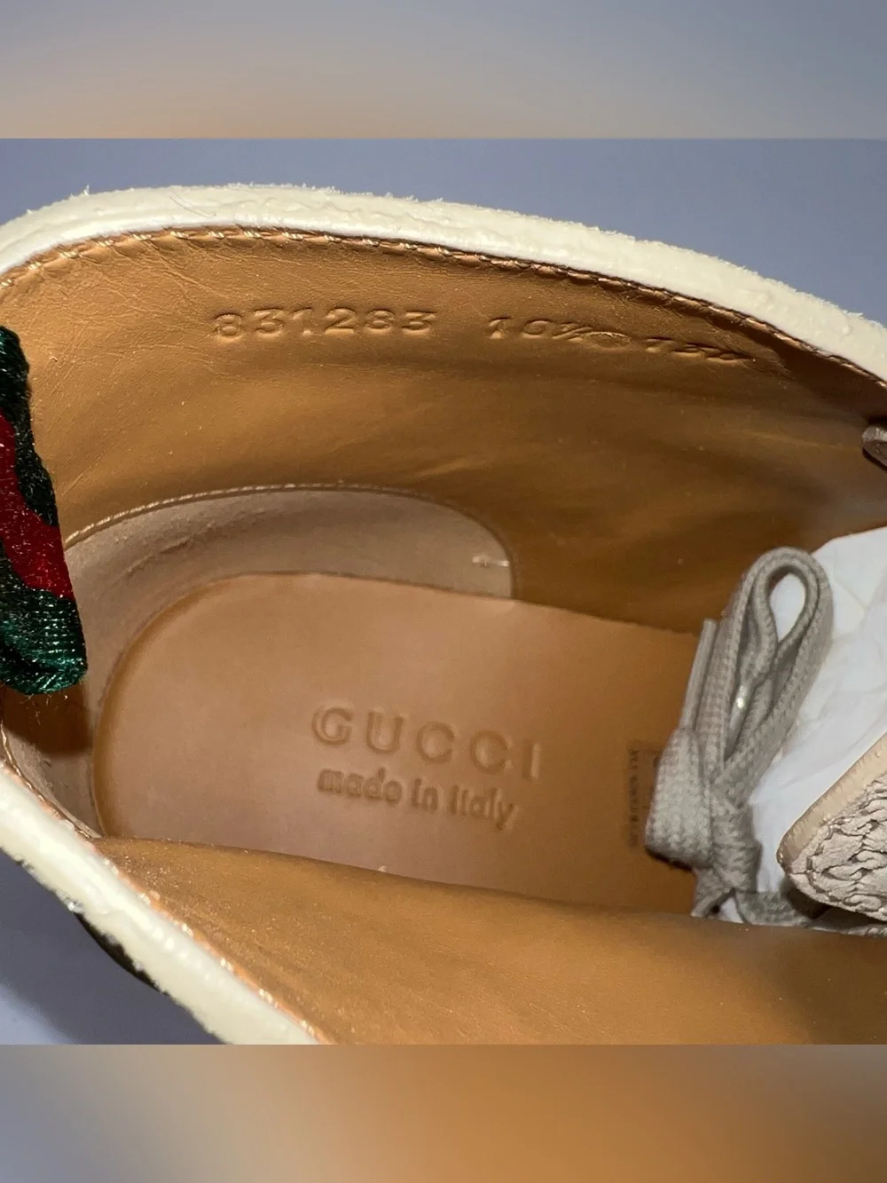 Gucci GG Supreme Suede Lace-up Ankle Desert Boots UK 10.5 - US 11 - EU 44.5